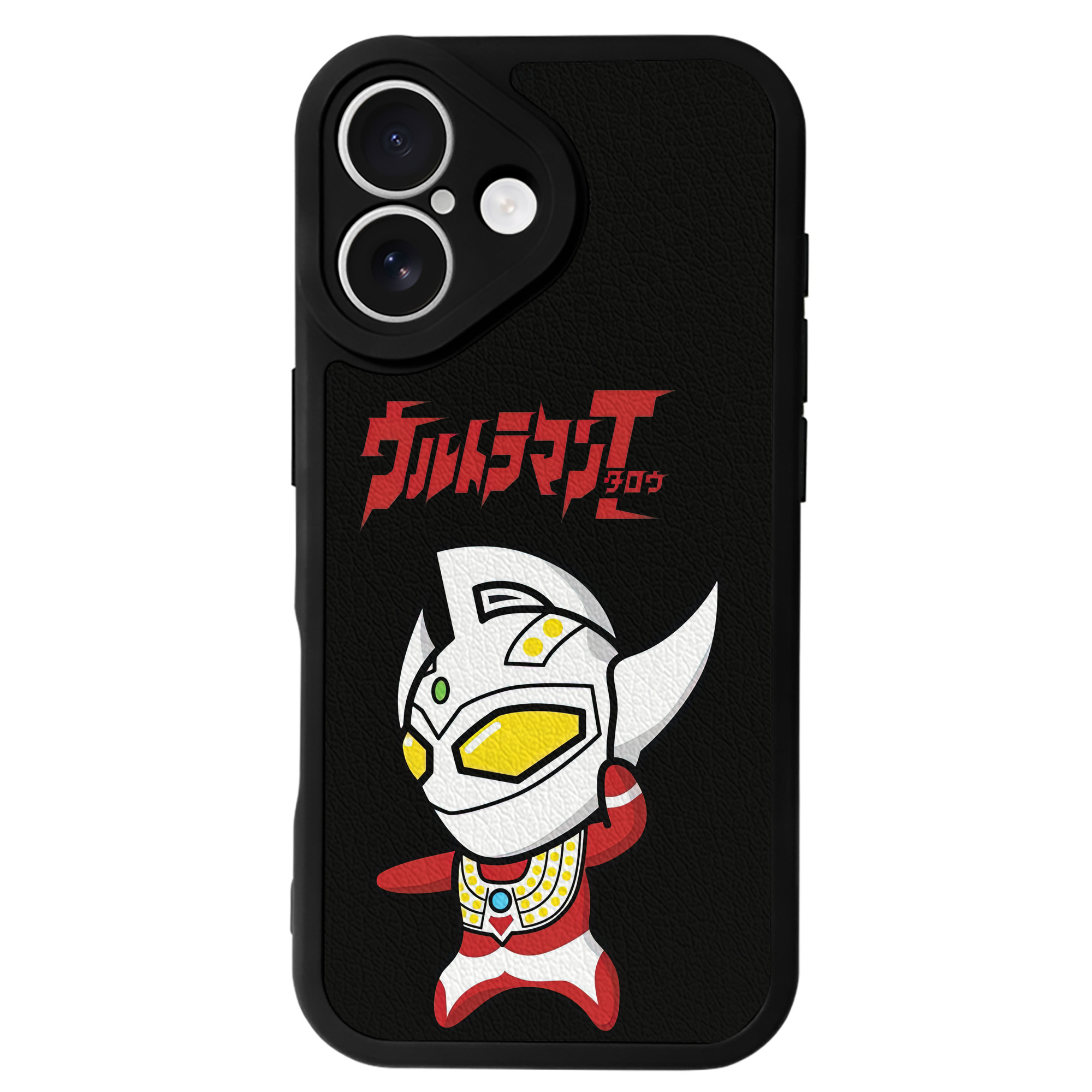 （画像用） ウルトラマン Ultraman 【iPhone 16シリーズ対応】シリコンスマホケース（レザー調） 材質：シリコン